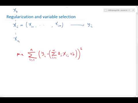 Regularization and variable