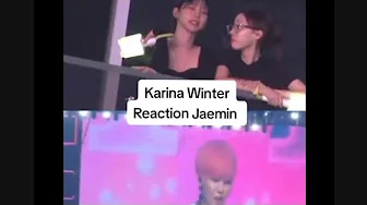 Karina Winter aespa Reaction Jaemin Nct Dream ending ment 230602 in your dream concert 카리나 재민 윈터 Karina Winter aespa Reaction Jaemin Nct Dream ending ment 230602 in your dream concert 카리나 재민 윈터