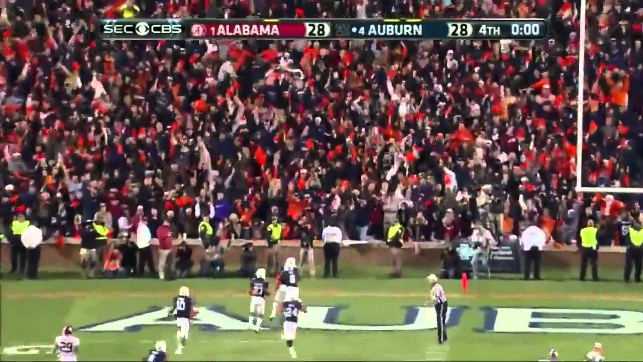 4 Auburn Game Winning Missed Field Goal TD Return vs 1 Alabama 113013 (HD) YouTube