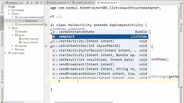 Android ListView WithCustom Layout tutorial in BITM batch 12(android) in bangla