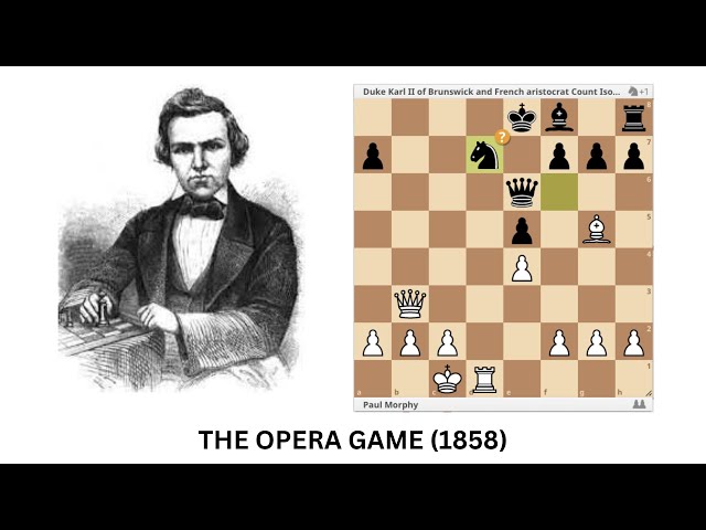 Opera Game (Chess) Paul Morphy VS. Duke Karl II of Brunswick and