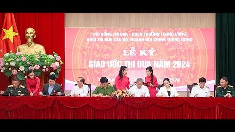 Khối thi đua các Bộ, ngành nội chính Trung ương ký giao ước thi đua năm 2024