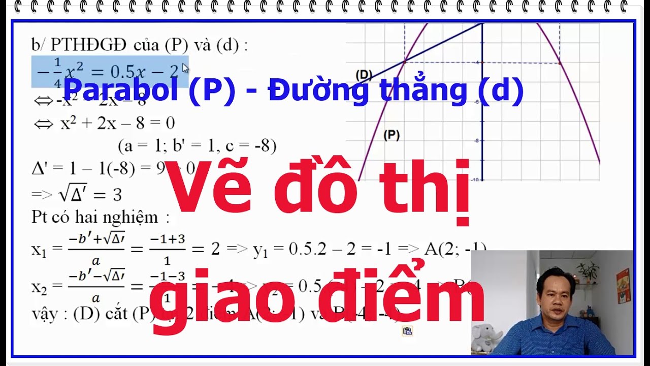 Một chiếc đồng hồ đang chạy với tốc độ nhất định trên một đường thẳng. Còn một con quả bóng nảy lên và theo đuổi theo hình của một đường cong parabol. Bạn có muốn biết cách tính tọa độ giao điểm giữa parabol và đường thẳng? Hãy xem hình ảnh để tìm hiểu thêm về điều này.