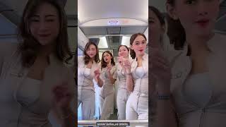 Flight attendant Indonesia shorts batikair  superjet garudaindonesia