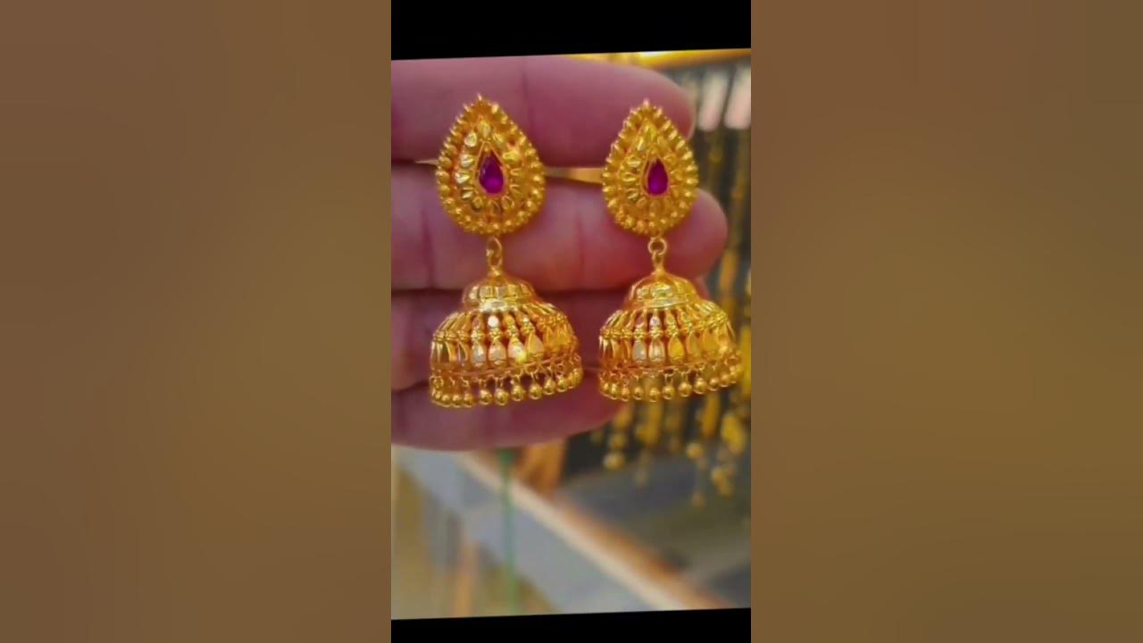 2-gram-gold-earrings-22-carat-youtube