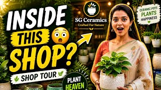 Inside SG Ceramics Plant ShopTour #ShopTour #PlantShop #CeramicPots #plants 