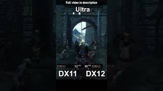 DirectX 11 vs DirectX 12 -The Witcher 3