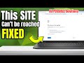 2025 BEST FIX "This Site can't be reached" Error on Chrome Browser