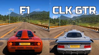 Forza Horizon 5: McLaren F1 vs Mercedes-Benz AMG CLK GTR - Drag Race