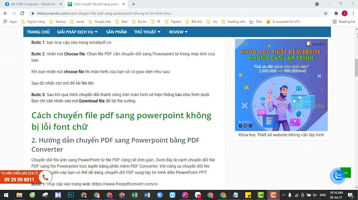 Phần mềm chuyển pdf sang ppt không lỗi font năm 2024