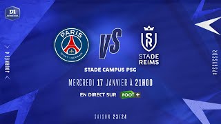 J4, match reporté | Paris-SG – Stade de Reims (4-0), le résumé | D1 Arkema I FFF 2023-2024