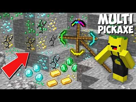 Only I Have SUPER MULTI PICKAXE FOR MINE In Minecraft SECRET TREASURE