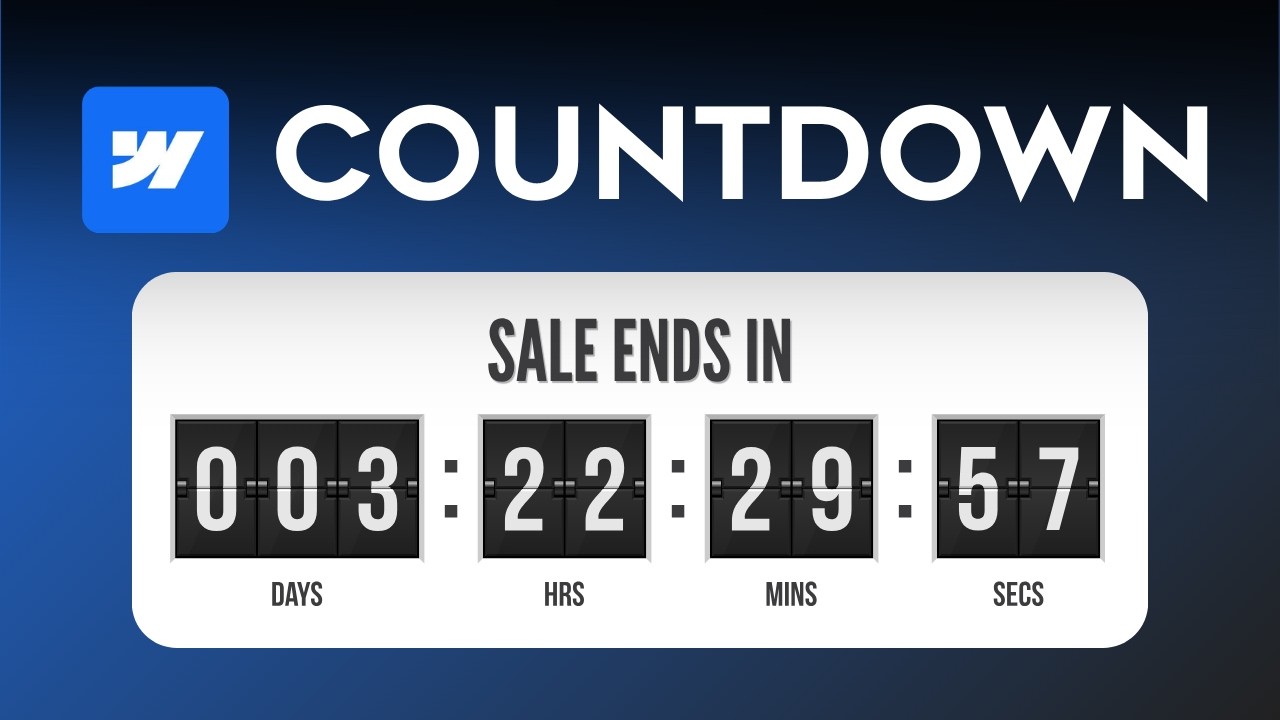 How to Create a Custom Countdown Timer in Webflow (No Plugins!)