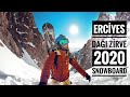 Zirveden Snowboard ve 12 Saatlik Zorlu Tırmanış 2020 || FPV Drone Düşürdük || Erciyes Dağı Zirve