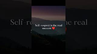 Self-respect-is real high #discipline #motivation #selfgrowth #selfdiscipline (Carefree chosic.com)