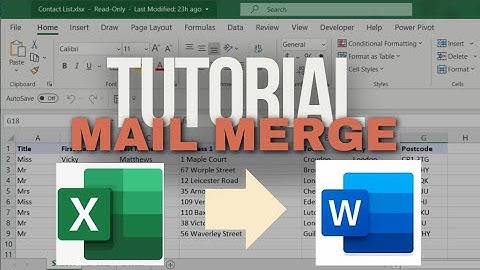 TUTORIAL MAIL MERGE DI MICROSOFT WORD || CARA MUDAH MEMBUAT SURAT MASSAL