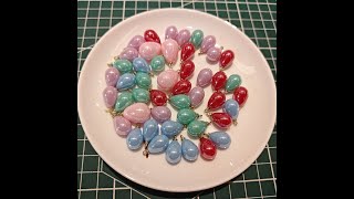 5 Pieces HB009(B) Creamy Pink Teardrop Charms – Small ABS Pendants for DIY Craft screenshot 5