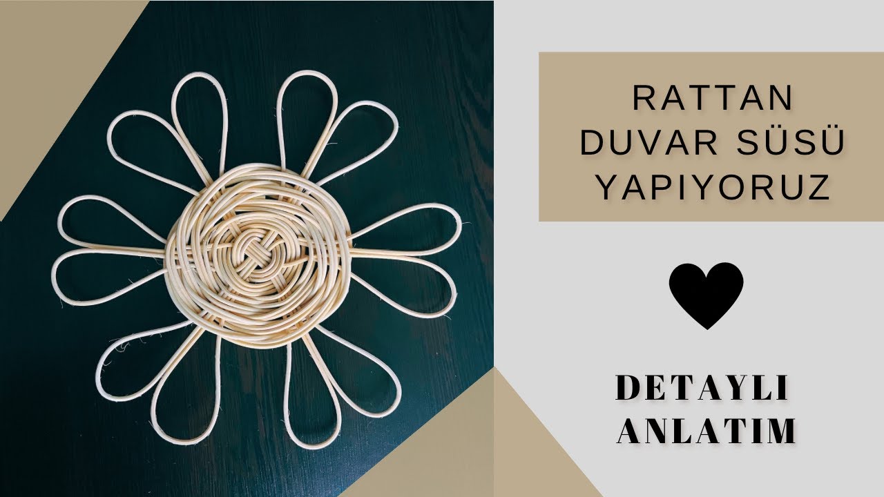 #Rattan Kalp Desenli Duvar Süsü Yapıyoruz(DETAYLI ANLATIM) #rattan #rattandecor #duvarsüsü #keşfet