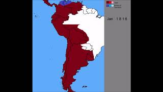 Latin American Wars of Independence: Every Month