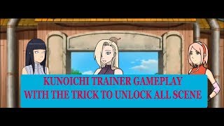 KUNOICHI TRAINER GAMEPLAY WITH TRIK HOW TO UNLOCK  ALL SCENE