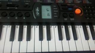 Hare Rama Hare Krishna on Keyboard-Casio​~ Bhajan~ Easy Notes for Beginner   हरे रामा हरे कृष्णा chords