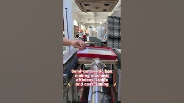 Semi-automatic box making machine, enabling more efficient box making