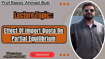 Effect of Import Quota on Partial Equilibrium Analysis | Import quota