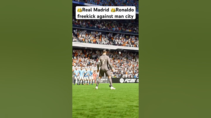 Fc25 Real Madrid Ronaldo free kick against Manchester City #ea #fc25 #realmadrid #ronaldo