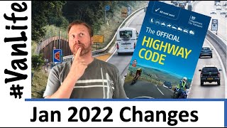 UK Highway Code Changes - January 2022