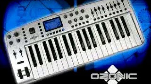 M-Audio Ozonic demonstration video - Firewire audio interface with aftertouch