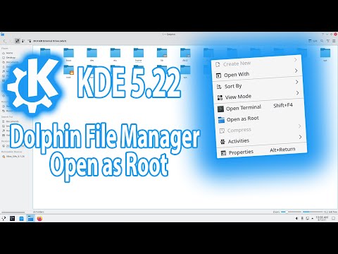 KDE 5.22 - Dolphin File Manager - Open as Root