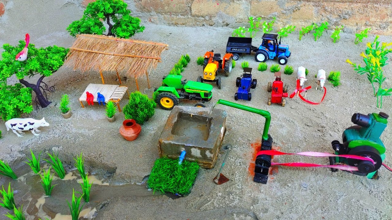 Mini diesel engine water pump | water pump | diy tractor project @Shaitani Ideas