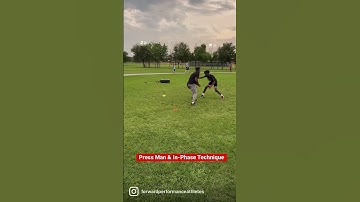 Press Man & In-Phase Technique #shorts #defensiveback #dbdrills #footwork #grind