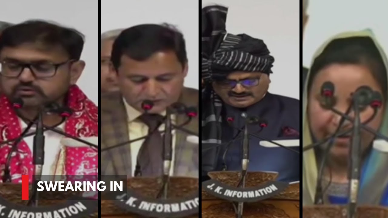 Javed Rajar R Javed Rana, Satish Sharma , Javed Dar, Sakeena Ittoo Sworn in As ...