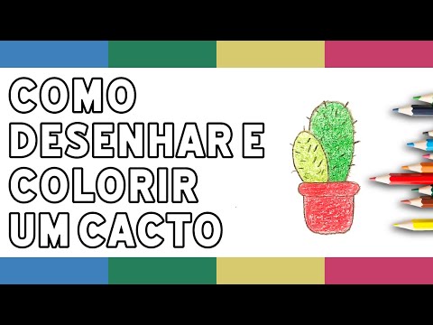 Vídeo: Como Desenhar Um Cacto Com Um Lápis