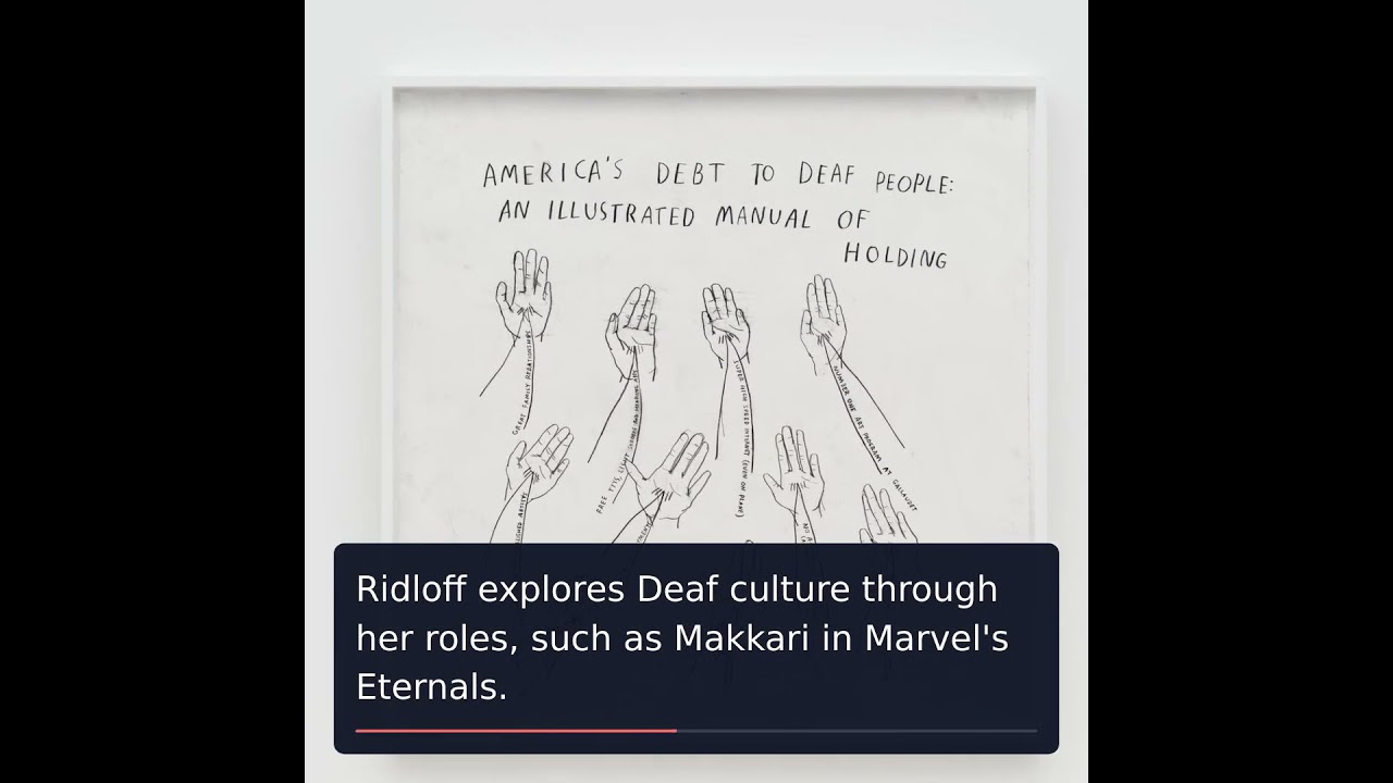 Celebrating Deaf Culture: Kim, Ridloff, and DiMarco's Impact in the Arts