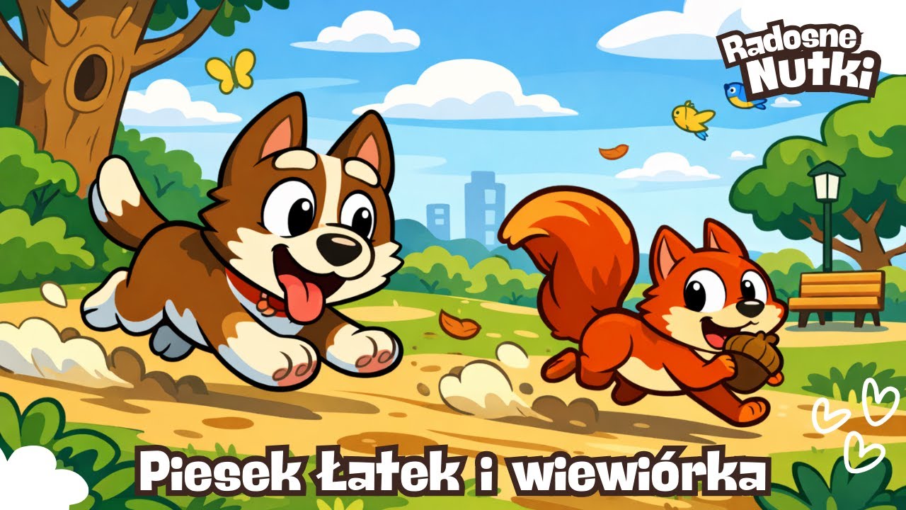 🎵 Radosne Nutki — Piesek Łatek i Wiewiórka — piosenki dla dzieci🎵