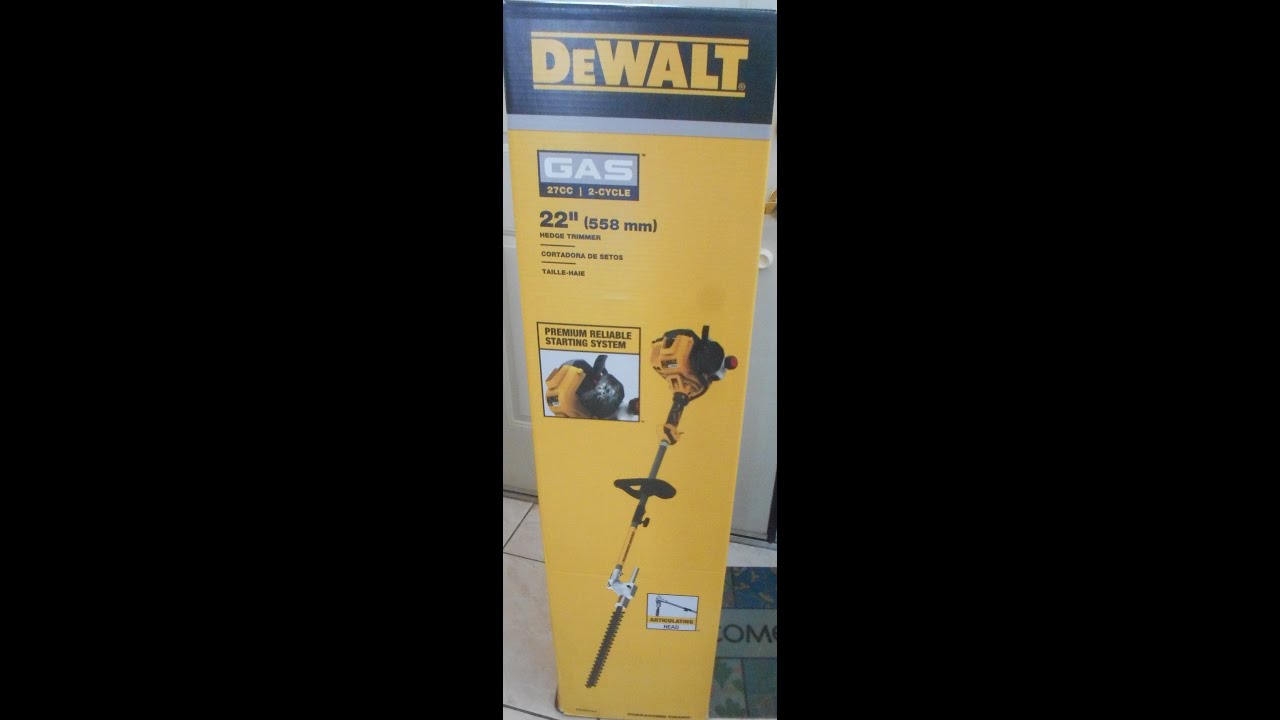 Dewalt 27 CC Hedge Trimmer YouTube