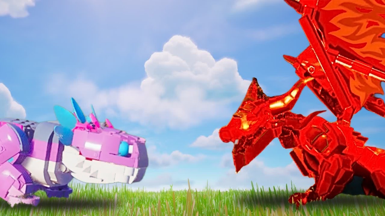 Кломбо против огненного дракона Ниндзяго!