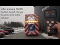 Led arrow board on trailer - EN12352 electric lifting, wireless controller, signalisation panel