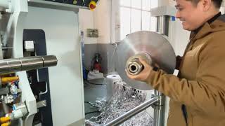 High speed 600M/M plastic film paper aluminum foil slitting rewinding machine