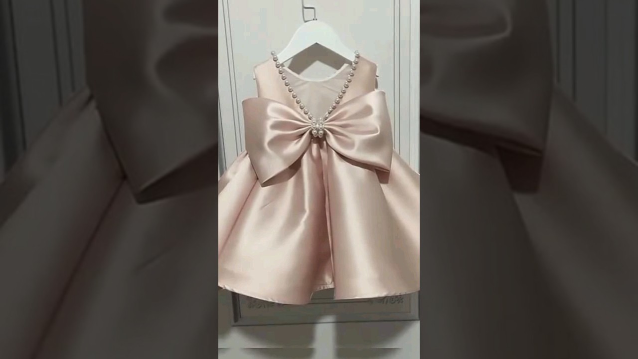 Silk frock design for baby girl/latest fairy frock design ideas 