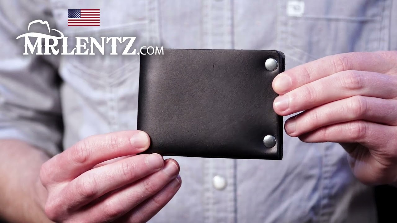 Mens Leather Wallet With Stainless Steel Chain