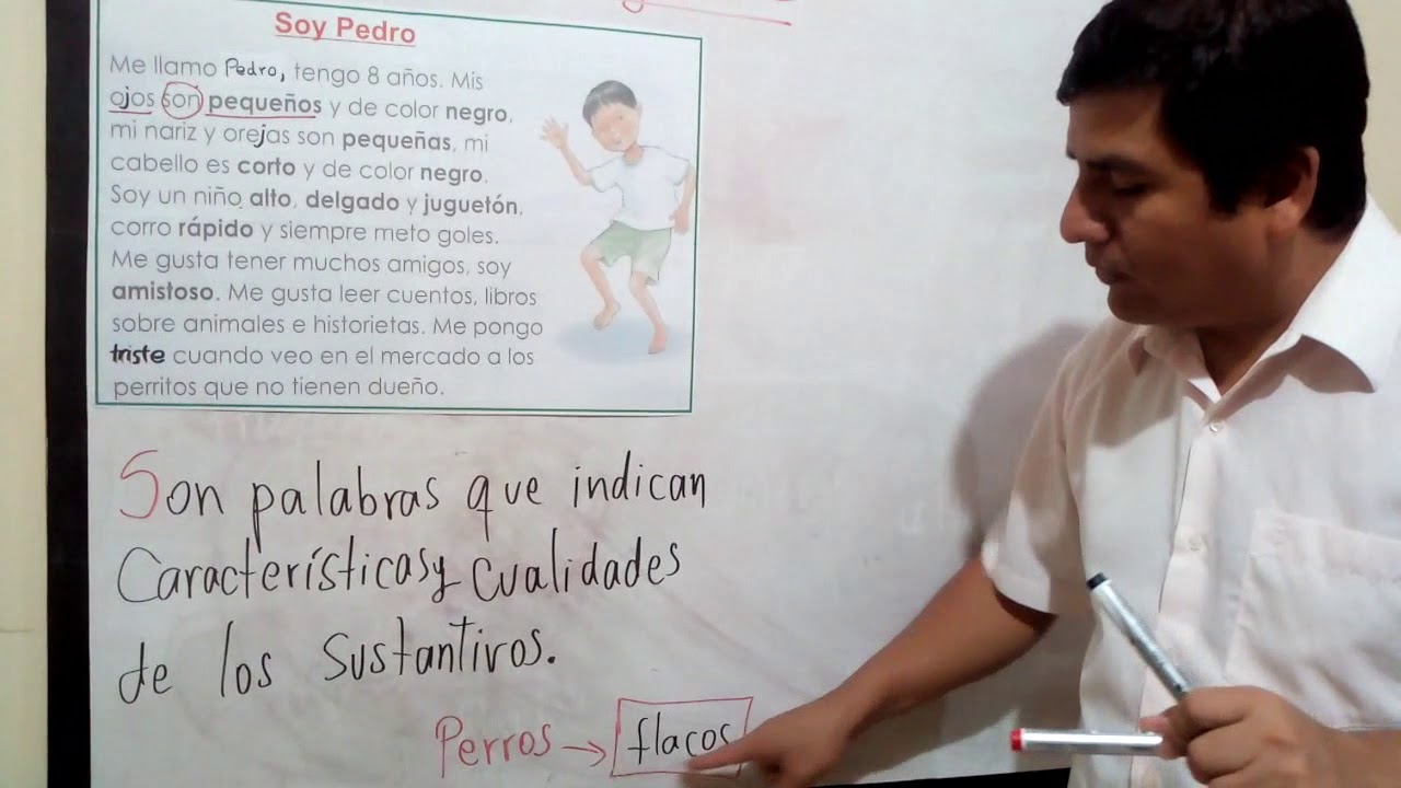 ELMER 3grados COMUNICACIÓN 3°   tema 9 vid3   El adjetivo
