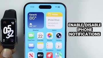 How to Enable/Disable iPhone Notification on Huawei band 10