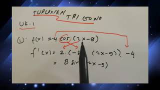 Pembahasan soal Turunan Trigonometri UK I No. 1 & 2