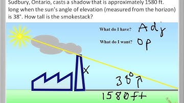 Solving Right Triangles -Word Problems