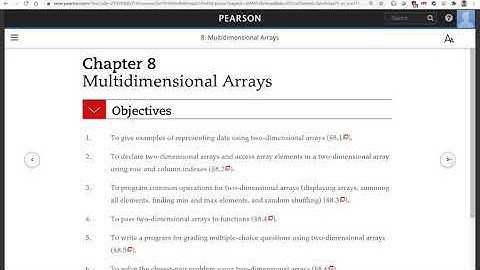 Daniel Liang C++ Sections 8.1 and 8.2