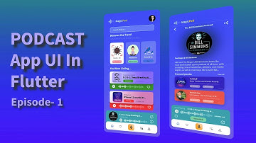 PODCAST APP UI - USING FLUTTER || Detailed Tutorial || UI