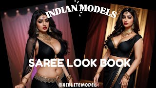 Ai Art Lookbook 4K Video | Plus Size Models | #Saree  #Sd #Sdxl